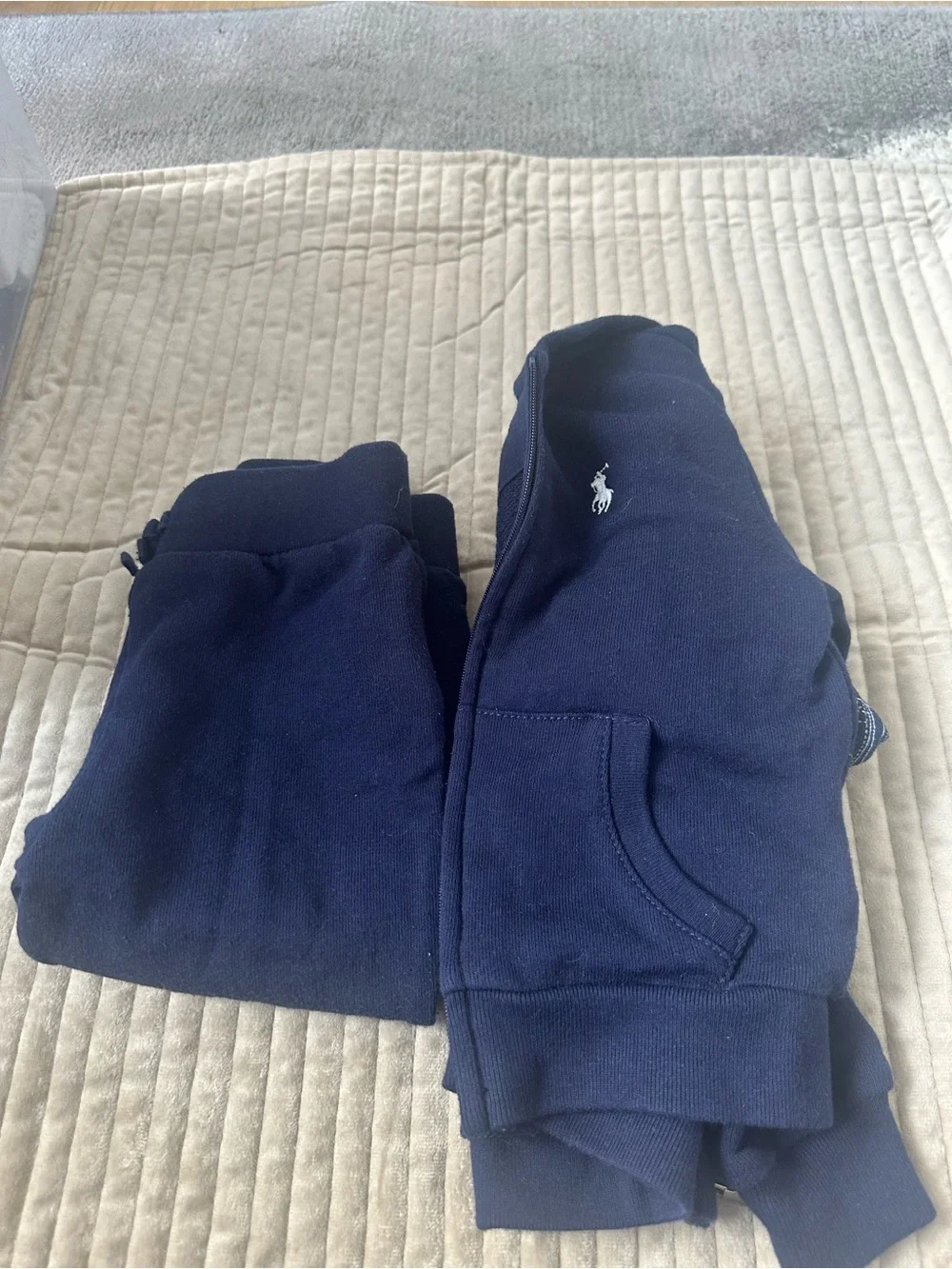Ralph Lauren Navy Blue Kids Hoodie & Jogger Set